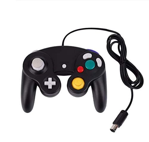 Wired Game  Controller  Gamepad Joystick for  Nintendo  for  GameCube  For Wii Vibration Gameing (black)