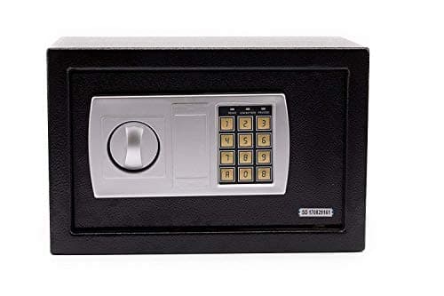 Wall Security Safe Box Electronic Digital Lock for Gun Cash Jewelry Valuable Storage, 0.44 Cubic Feet