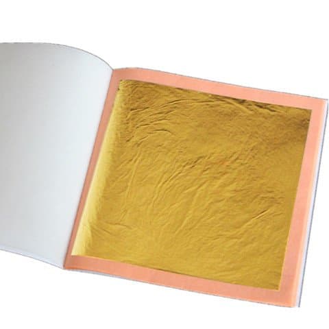 Large 8.5cm Gold Sheets Art Craft Design Big Size Leaf x 10