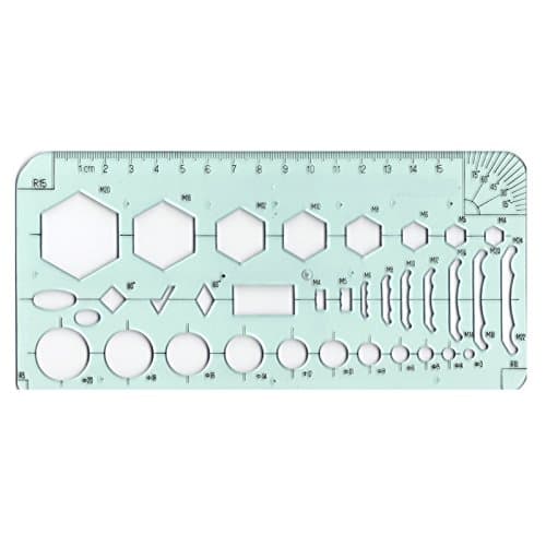 Engineering Circle Screws Nuts Bolts Screws Symbols Drawing Template