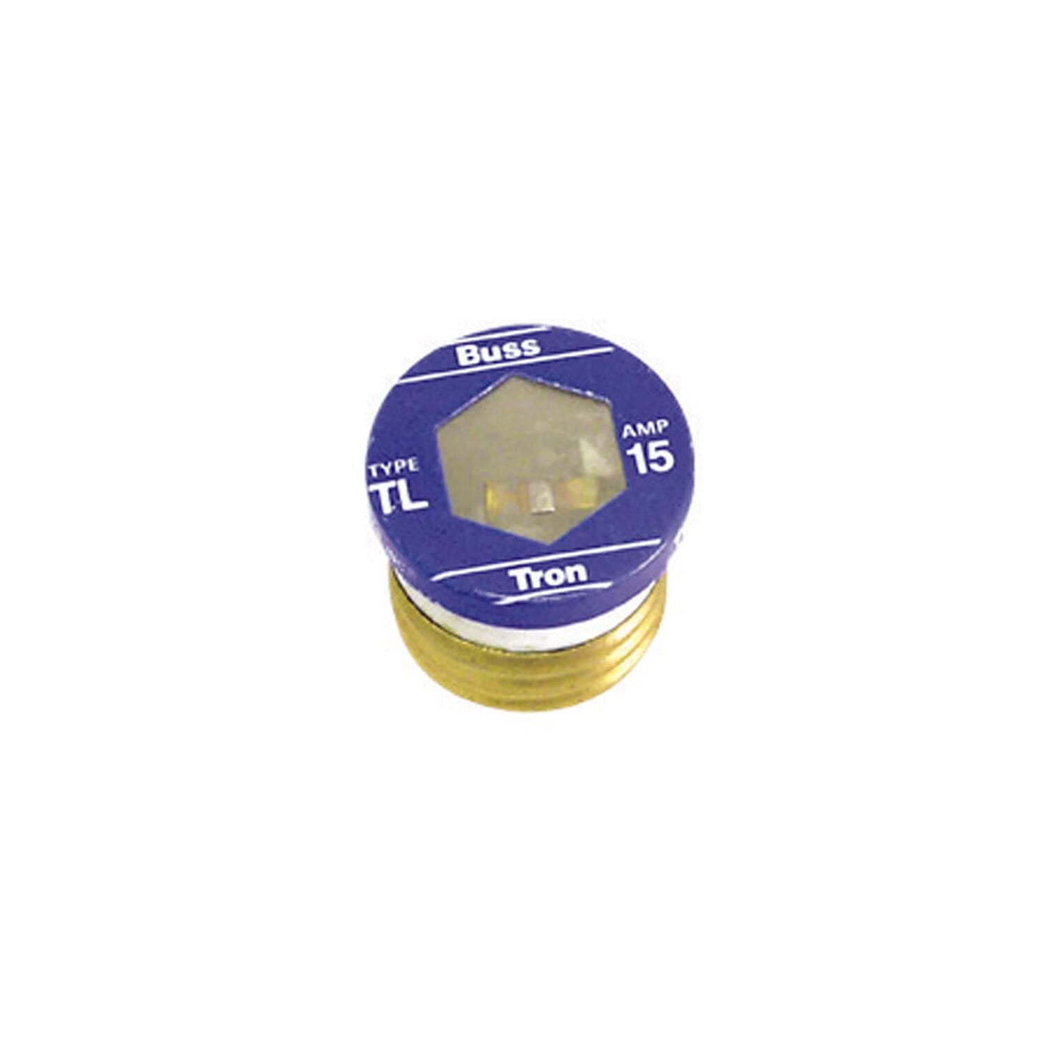 TL-15PK4 15 Amp Time Delay, Loaded Link Edison Base Plug Fuse, 125V UL Listed, 4-Pack