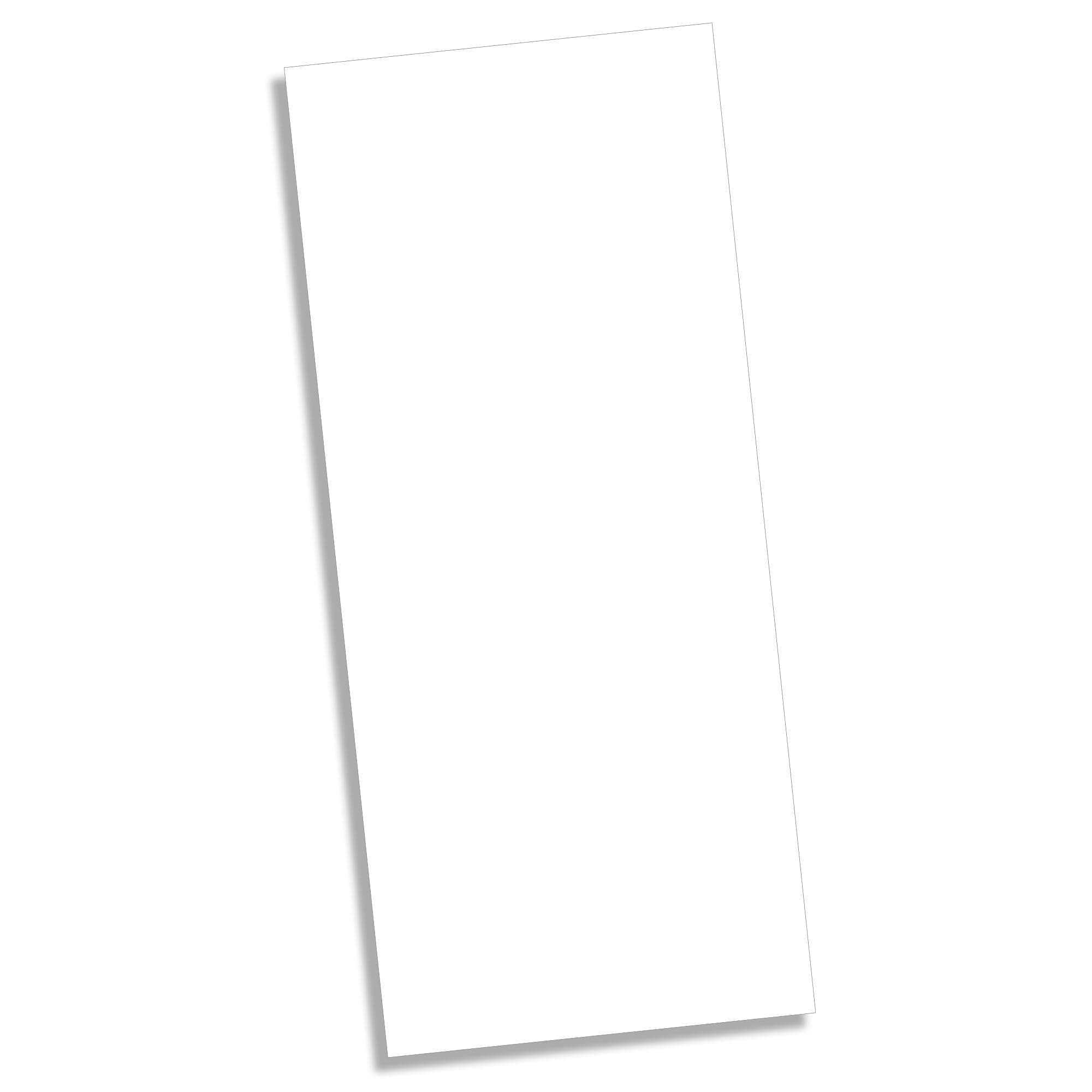 Thick Blank 100lb White Heavyweight 4" x 9" Program/Menu Cards - 100 Pack - Inkjet & Laser Printer Compatible - For Wedding, Business, Formal Events