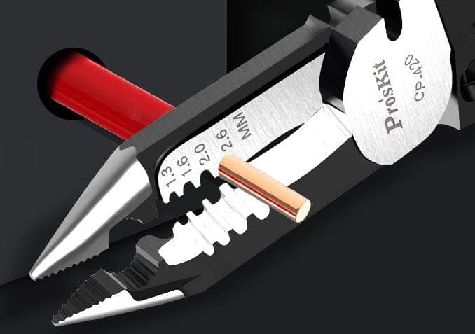 Stripping Pliers Multi-Functional Electrician Pliers Peeling and Dialing Needle-Nose Pliers CP-420 Terminal Crimping Wire Pliers