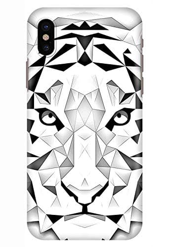 Stylizedd Case Compatible with Iphone Xs/Iphone X Snap Classic Matte Case Cover Matte Finish - Poly Tiger - White