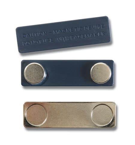 1 Set/Pair (2 pieces), Name/ID Badge Magnetic Backing Attachment - Name Tag Holder (1 set/pair)