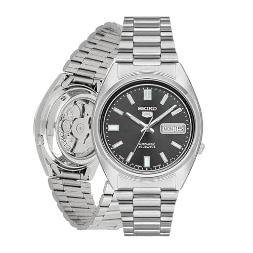 SEIKO Automatic Watch for Men 5-7S Collection - with Day/Date Calendar, Luminous Hands, Stainless Steel Case & Bracelet