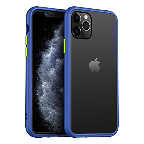 MKOAWA Slim Fit for iPhone 11 Pro Case 5.8 Inch, Translucent Matte Case with Soft Edges, Shockproof Protective Case Cover for Apple iPhone 11 Pro (2019) - Blue