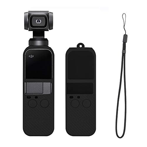 OSMO Pocket Silicon case Protector Air-Permeable Cover for DJI Osmo Pocket Accessories with Wrist Lanyard Shock Proof Cover