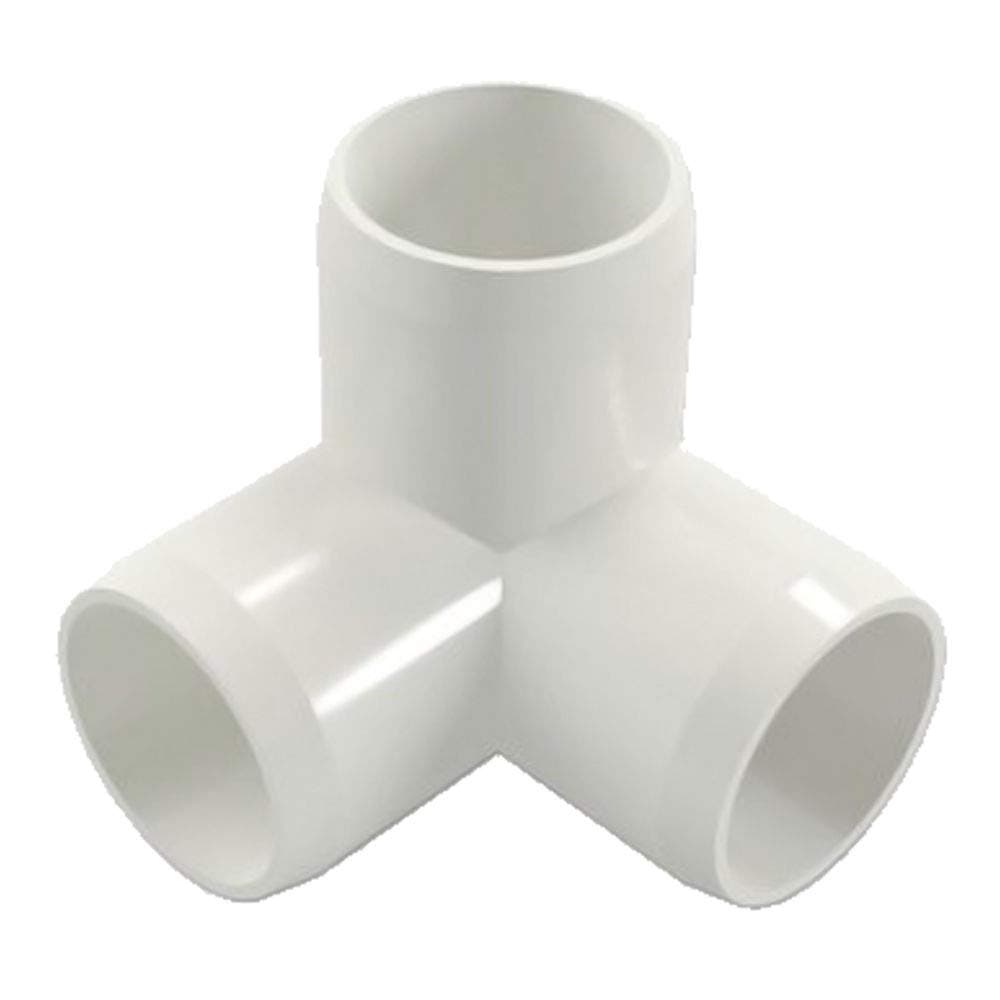 1-1/2" 3-way Elbow PVC Fitting Connector