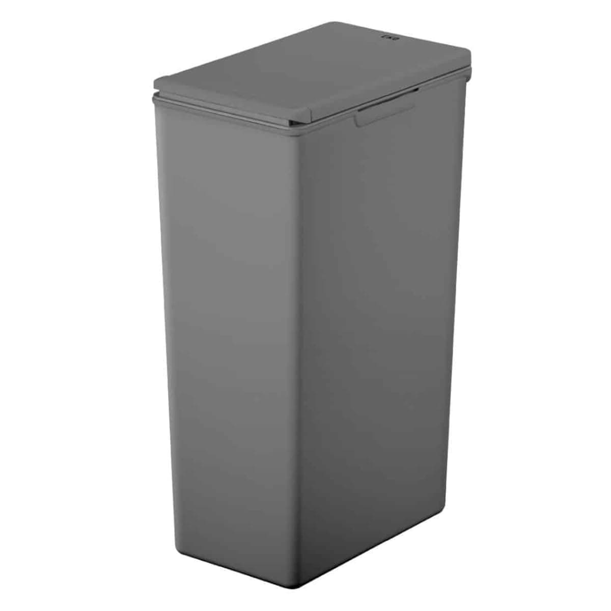 EKO EK6187P-30L-GR Trash Can, Push Type, Morandy Touch Bin, Gray, 7.9 gal (30 L) with Lid, No Inner Box