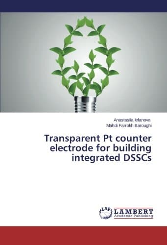 Transparent Pt counter electrode for building integrated DSSCs