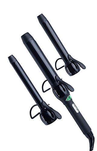 Thairapy365 Clip Trio w/ Cool Tip Multiple Barrel Sizes 19mm, 25mm, and 32mm. Create Small or Big Wolderful Curls
