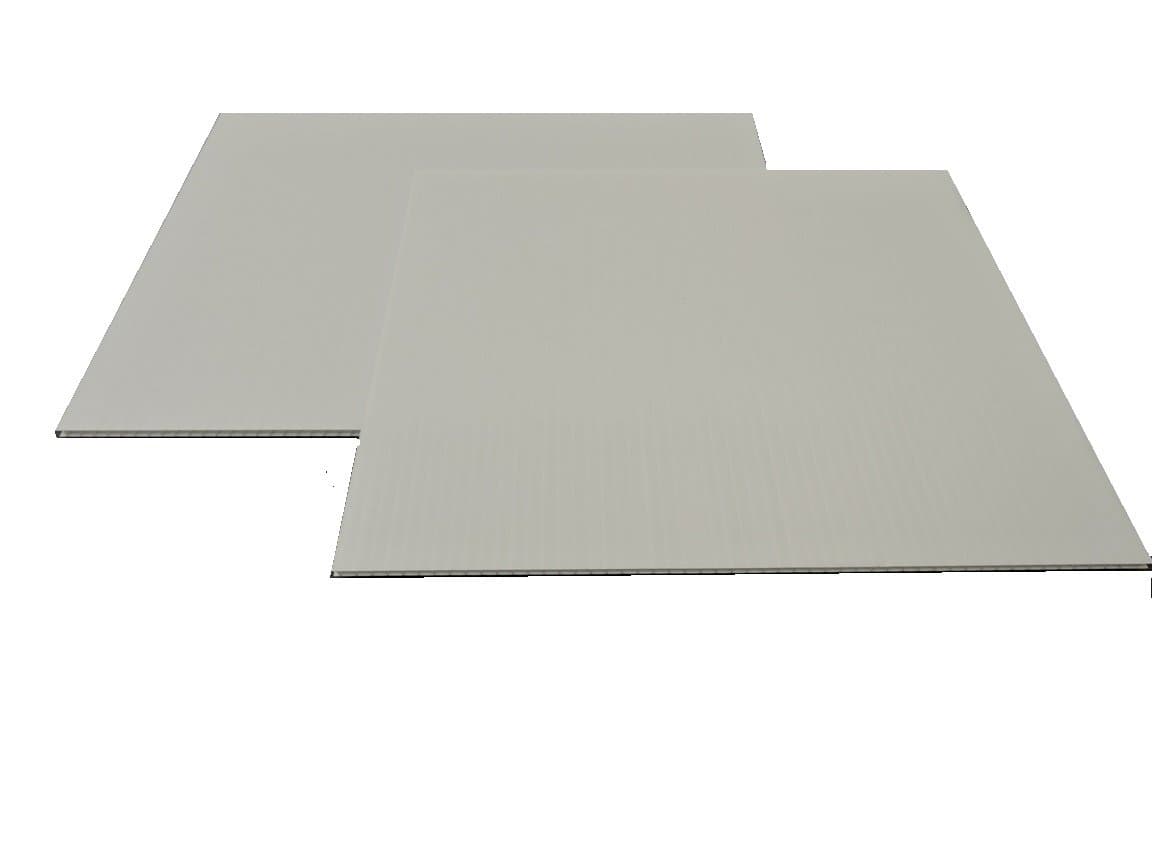 Corrugated Plastic 4mm White Boards - 24"x18" (10 sheets)