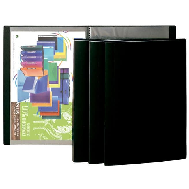 Plus Office A5 10F Black Plus Folder