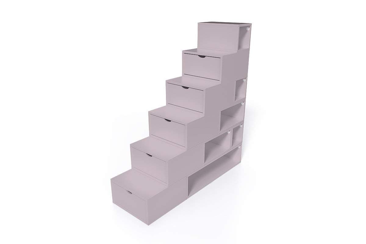 ABC Products – Staircase Height 150 cm MDF Storage Cube – escm150, Purple, Violet Pastel
