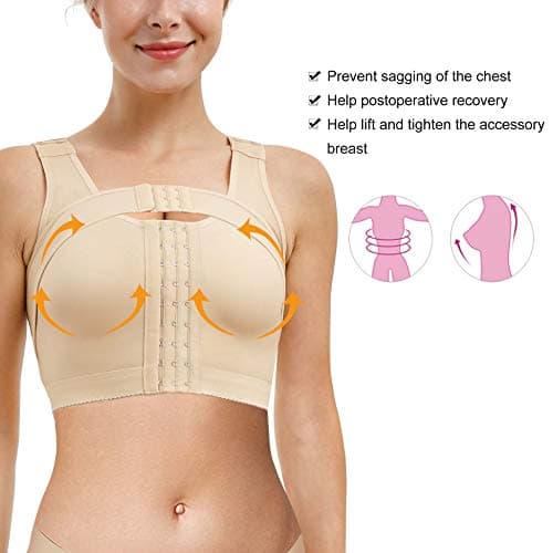RDSIANE Post-Surgery Front Closure Bra for Women Posture Corrector Compression Shapewear Tops with Breast Support Band…