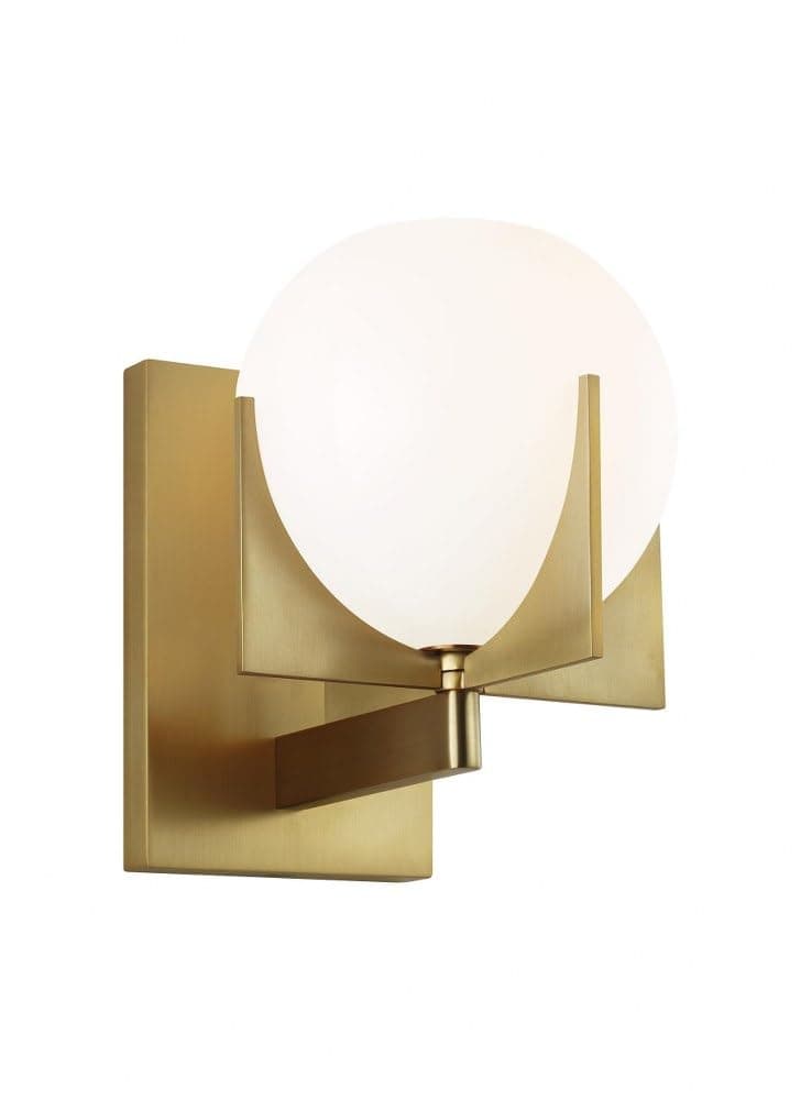 Feiss Lighting-Abbott-1 Light Wall Sconce in Modern Style-6.38 Inch Wide by 7.75 Inch High-Burnished Brass Finish