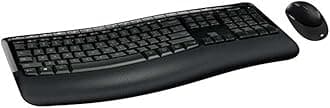 Microsoft Wireless Comfort Desktop 5050 UK QWERTY Keyboard, Black