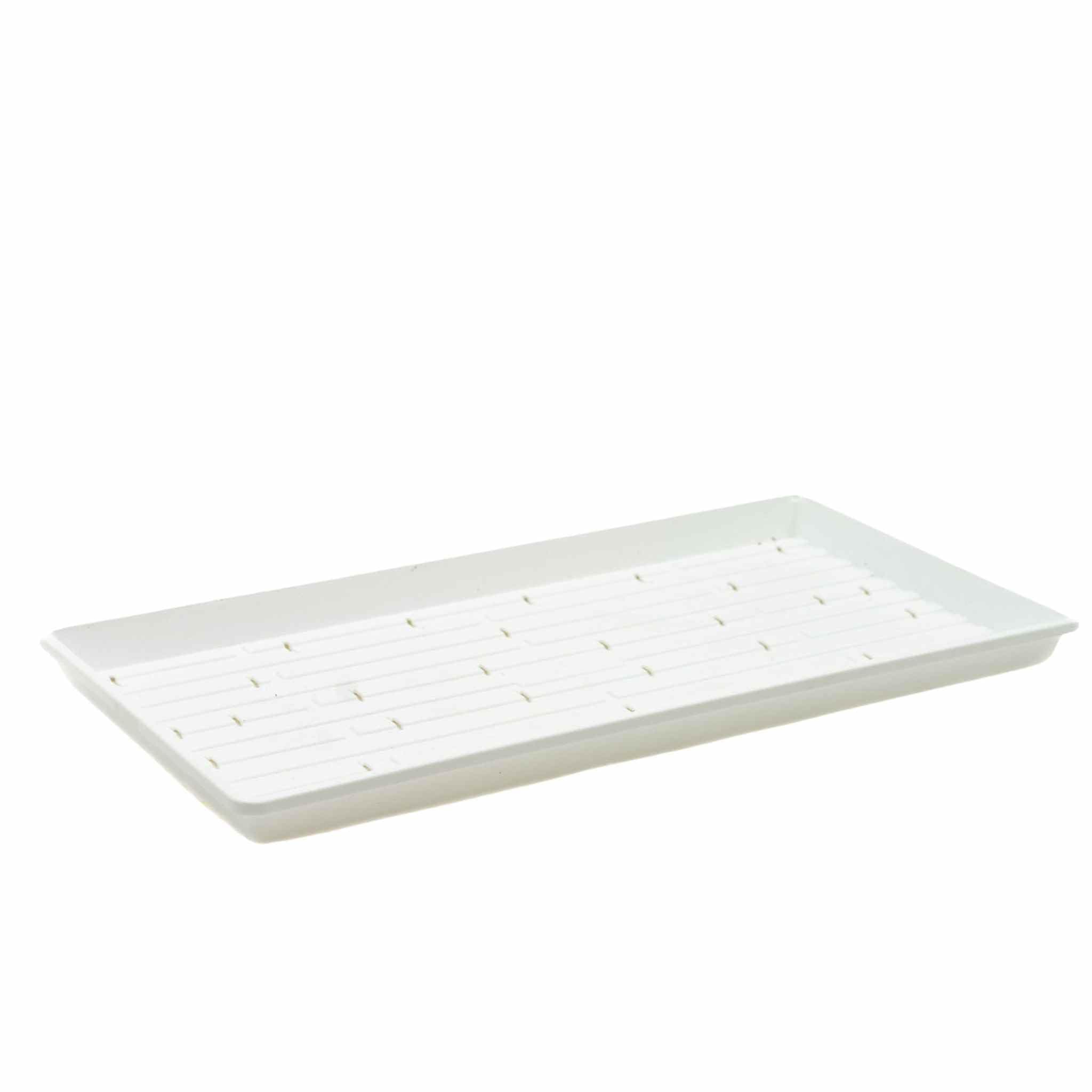 Bootstrap Farmer Microgreen 1020 Trays, White 10 Pack, Extra Strength with Holes Shallow