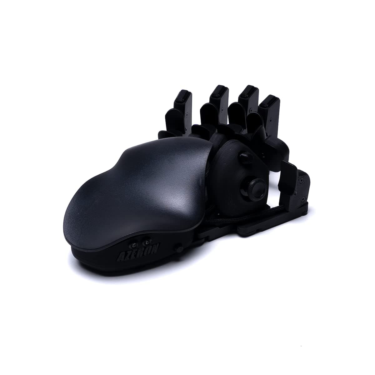 AZERON Compact Gaming keypad - Programmable Gaming Keyboard for PC & Console Gaming - Customized, 3D Printed Analog Thumbstick keypad with 24 Buttons - for Righties (Black)