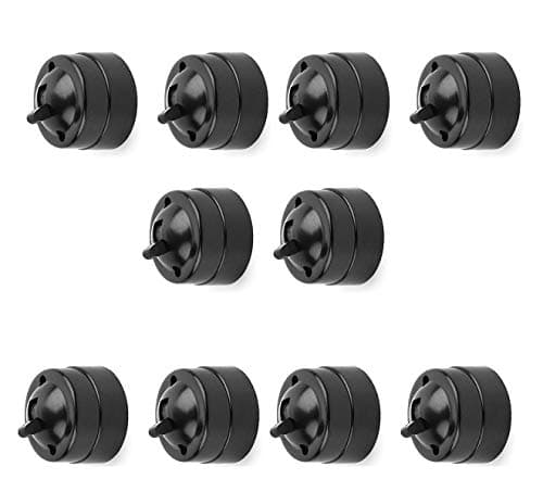 Power The Transparet Vintage Bakelite Toggle Light Switch -2 Way, 6ampere, 250volts (Standard Size, Black) with ISI Mark Set of 10