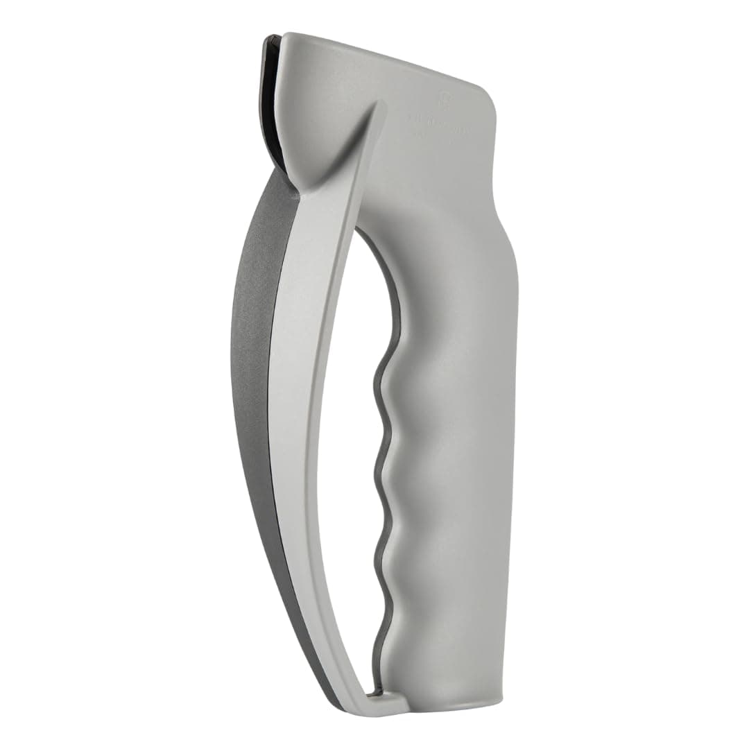 Professional Knife Sharpener, Sturdy Plastic Handle, Bicoloured, Black/Grey