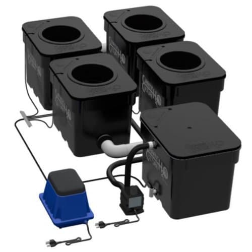 Under Current UC4 - 4 Site - 8 in. Net Pots - 8 Gallon Grow Modules - 18 in. Between Pots - 64 Watts - 120 Volt - CCH2O UC4