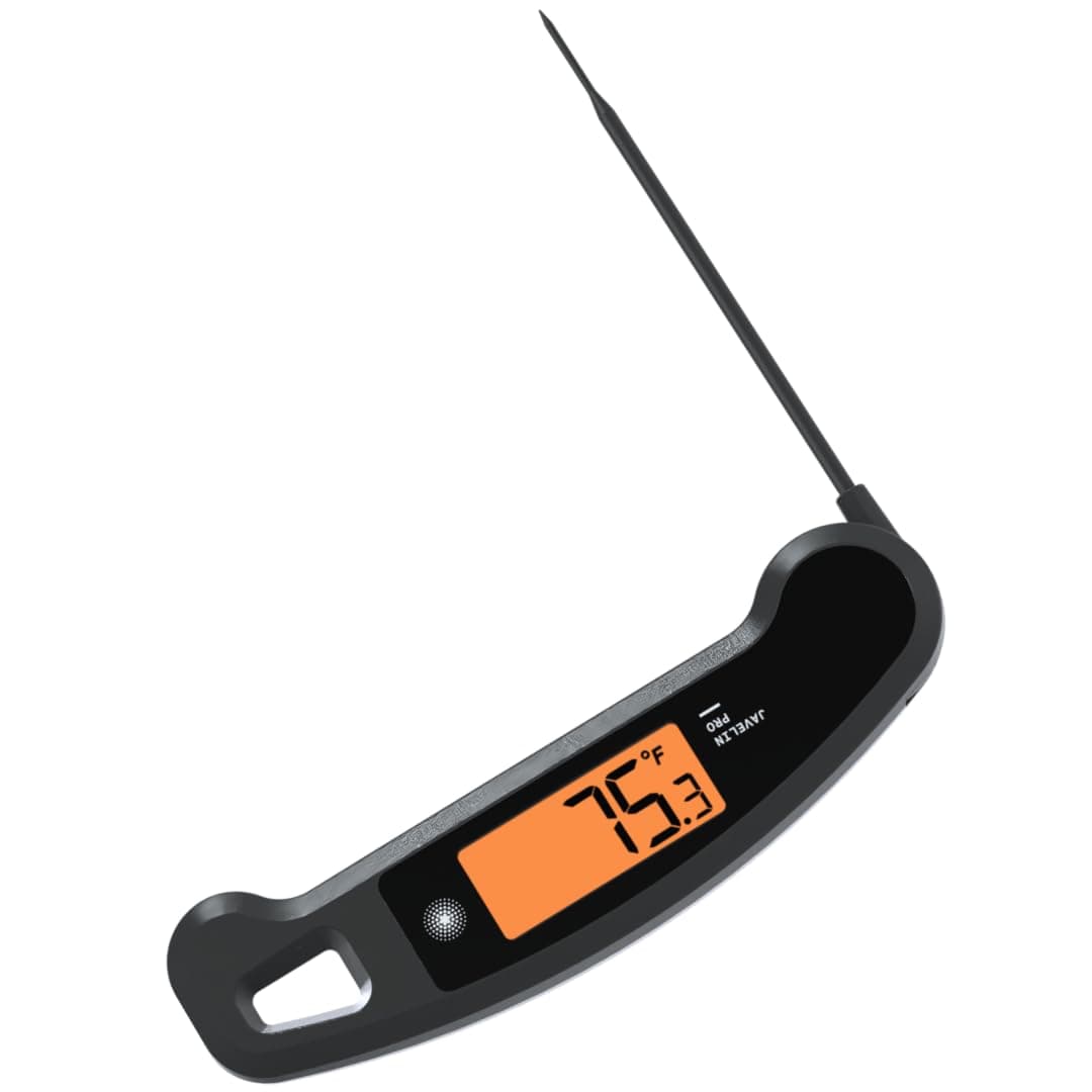 Lavatools Javelin® PRO Duo Ultra-Fast 2-Second Professional Digital Instant Read Meat Thermometer for Grill and Cooking, Auto-Rotating Backlit Display, IP65 Water Resistant – Ink