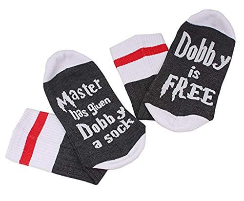 Master Has Giuen Dobby a Sock Dobby is Free Socks Novelty Socks Christmas Socks Funny socks