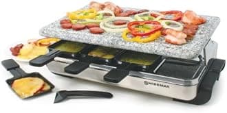 Swissmar KF-77081 Stelvio 8-Person Raclette with Granite Sto