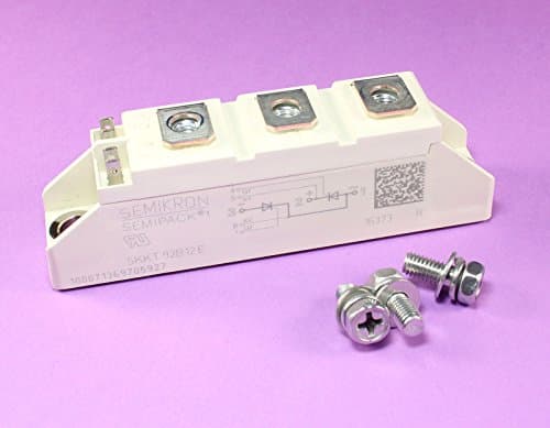 SEMIKRON SKKT 92B12 E, Dual Thyristor Module SCR, 95A 1200V, 7-Pin Semipack1