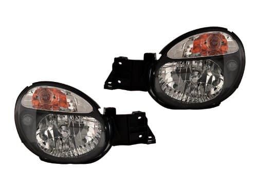 Replacement For Impreza Wrx 02 03 Bug Eyes Jdm Black Head Lights