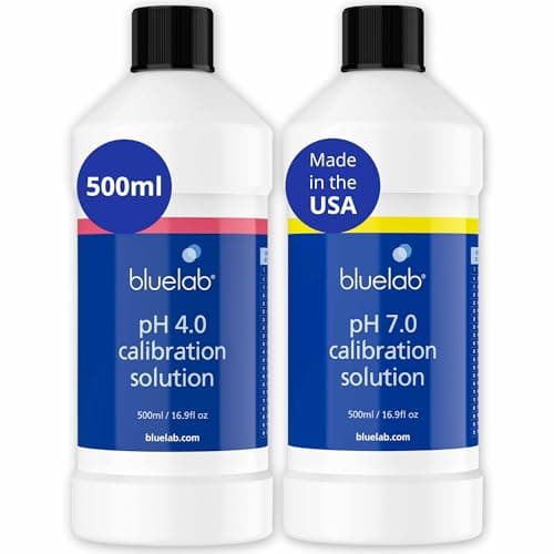 Bluelab pH 4.0 Calibration Solution 500 ml, pH 7.0 Calibration Solution 500 ml