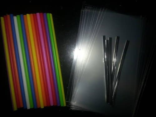 24 x 4.5" Multi Coloured Lollipop Stick Set - Great for Cake Pops, Chocolates, Lollies.etc