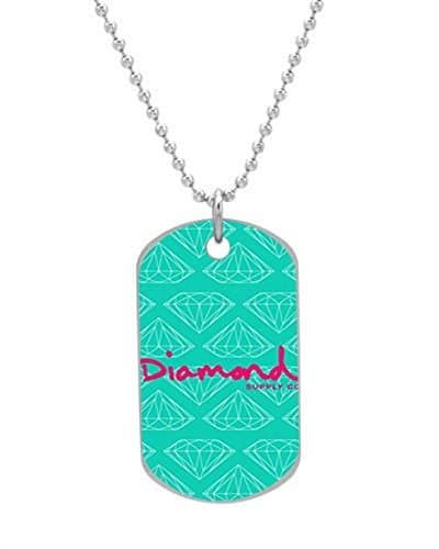 First Design Diamond Supply CO Image Customized design personalized unique OvaL Dog Tag Pet Tag Cat Animal Tag necklace pendant Bead Chain