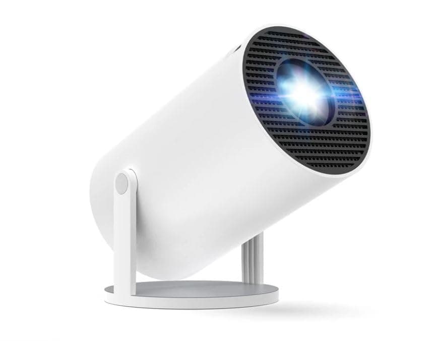 Mini Projector with WiFi and Bluetooth, 4K 720P Support Portable Projector,180° Rotation & Auto Keystone,Big Screen Home/Outdoor Movie Projector for Phone/TV Stick/Laptop/HDMI/USB