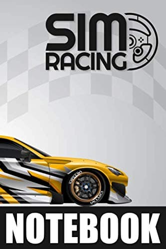 SIM RACING NOTEBOOK: Racing Simulator Games Journal - Lined & Dot-Grid Pattern for Notes and Sketches | Keep notes on circuits, Car setup and Lap Times to improve your driving