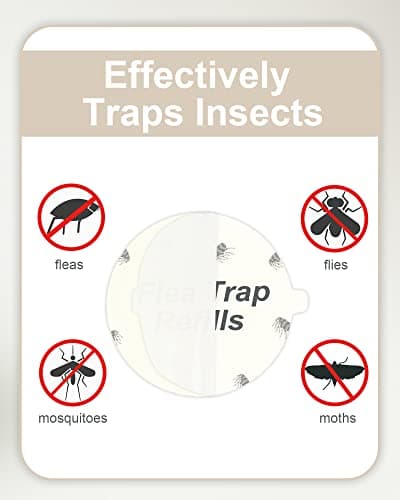 12 x 18cm Replacement Adhesive Boards for Flea Traps - Fits Most Models, Dome Flea, Bed Bug Traps for Your Home