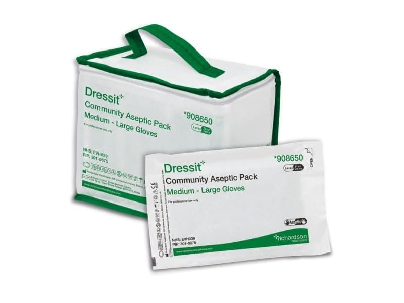 Sterile Dressing Pack with Medium/Large Gloves (Pack of 10) (908650)