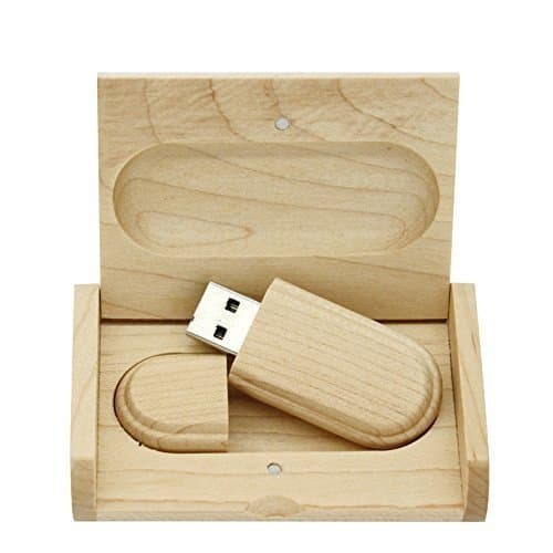 Wooden Usb Flash Drive Pendrive Memory Stick Thumb with Gift Box 64gb