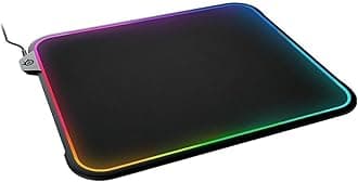 SteelSeries QcK Gaming Surface - Medium RGB Prism Cloth Optimized For Gaming Sensors - Micro-Woven Surface