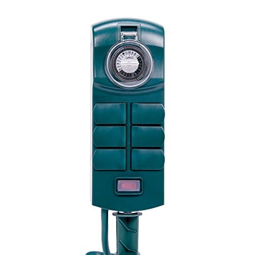 Intermatic HB1116K 6-Outlet Outdoor Stake Timer Switch for Lights and Decorations