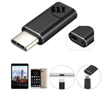 UFS 2 X USB-C to Micro USB Adapter Type C for LG G5, Nexus 5X, Nexus 6P, OnePlus 2, with 56k Resistor; Approved to Meet USB Type-C Standard (2XBLACK)