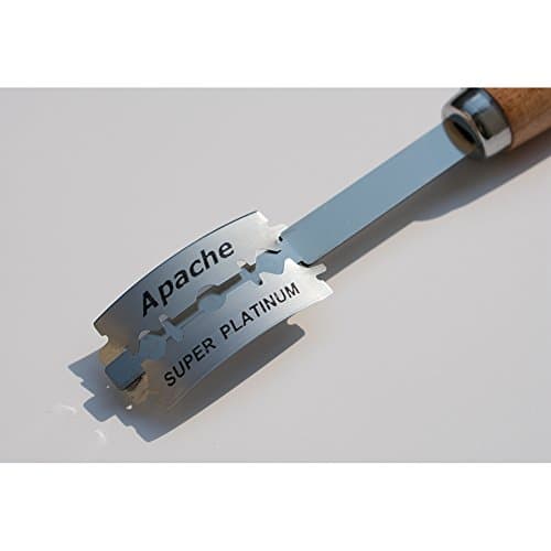 Bread Lame Dough Scoring Tool Set (Hand Crafted Lame,Plastic Storage Case,5 Replacement Blades and Instructions) (Beechwood)