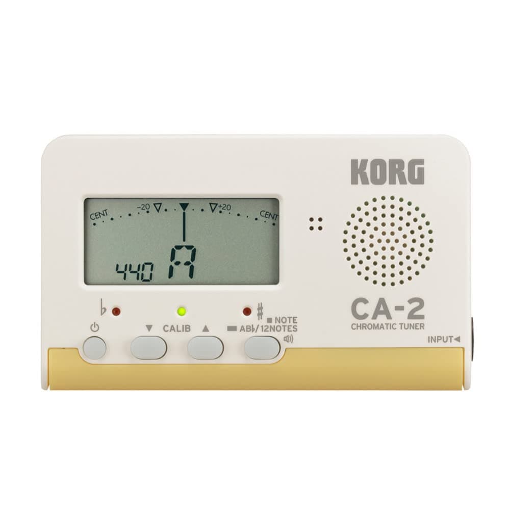 CA-2 Chromatic Digital Tuner for Stringed, Woodwind and Brass Instruments - White