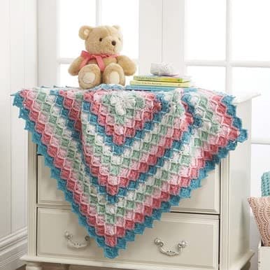 Herrschners Spring Meadow Baby Blanket