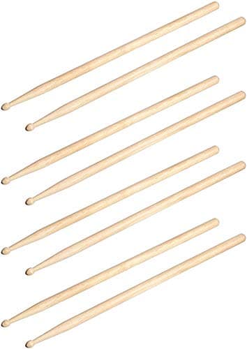 Mustang WOOD TIP 5A Drumsticks 4-Pair Pack