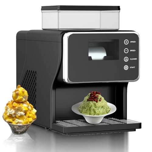 Shaved Ice Maker, Portable Ice Maker with Fast Cooling and Food Grade Stainless Steel Material, Adjustable Speed for Snowflake Ice Maker, Ice Maker