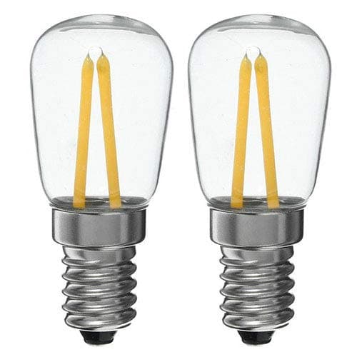 E14 LED Fridge Light Bulb 2W Warm White 2700K Appliance SES Frosted Lamp 220-240V, 20W Halogen Replacement Small Edison Screw LED Pygmy Refrigerator Bulbs for Freezer Cooker Hood Microwave (2-Pack)