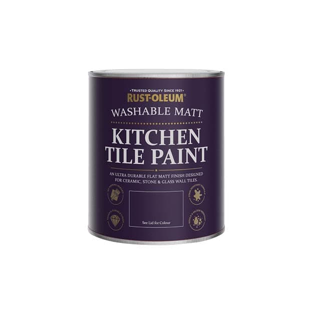 Rust-Oleum Grey water resistant Kitchen Tile Paint in Matt Finish - Half Light 750ml